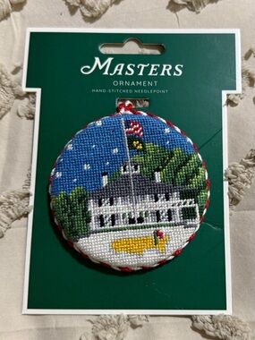 Masters Needlepoint Clubhouse Ornament